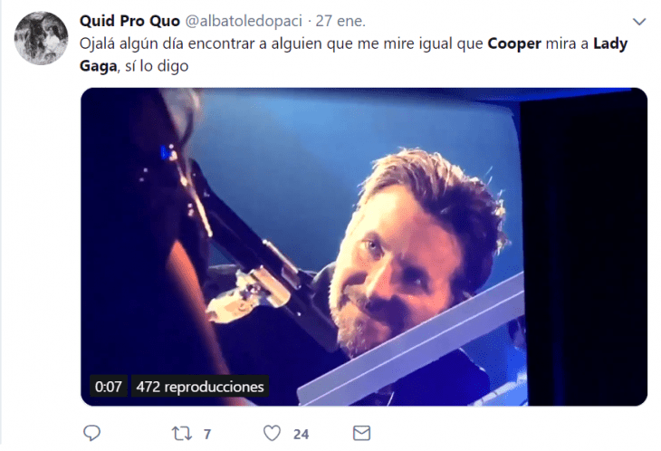 captura de twitter hombre bradley cooper