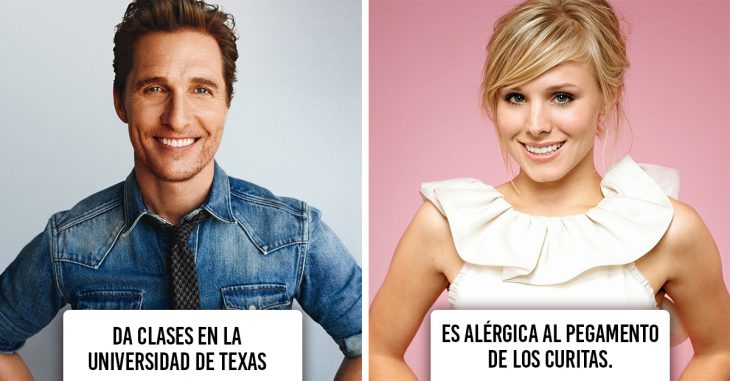 18 Pequeñísimos datos que no conocías de tus celebridades favoritas