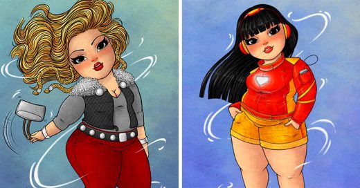 Este artista imaginó a chicas plus size como superhéroes y son hermosas