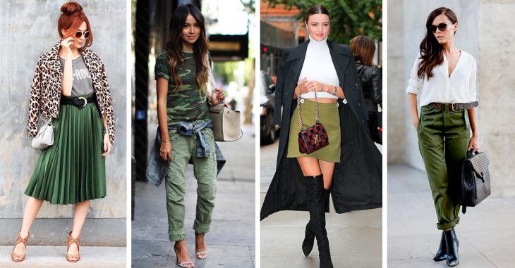 13 Looks para hacer verde militar tu nuevo básico de 2019