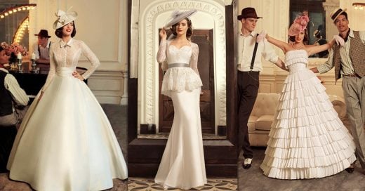 15 Vestidos de novia inspirados en los años 40 que te darán ganas de casarte