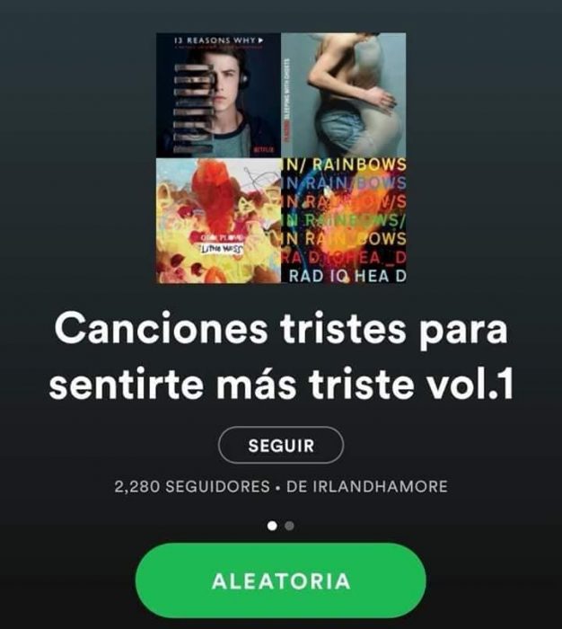 captura de pantalla spotify 