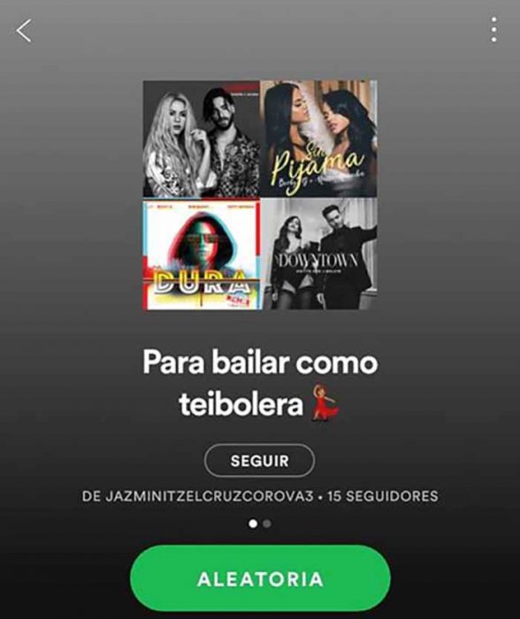 captura de pantalla spotify 