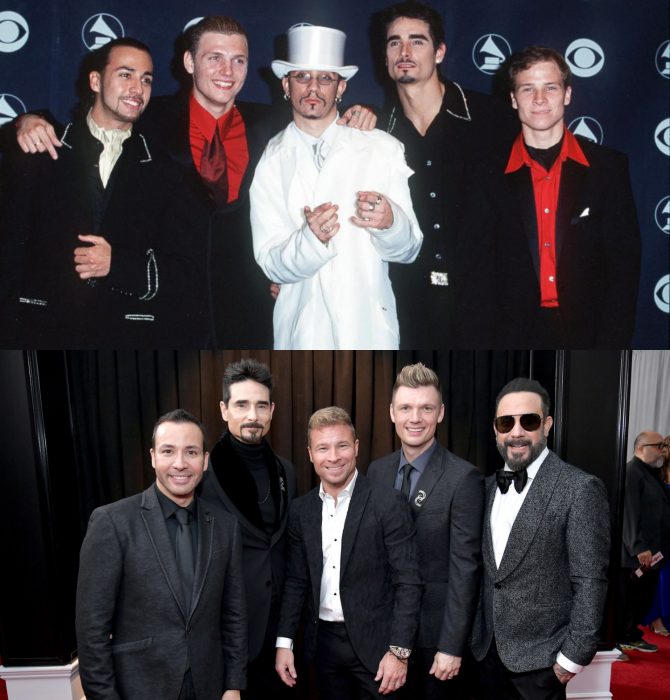 Cuánto cambiaron las celebridades en su primer y último Grammy, Backstreet boys