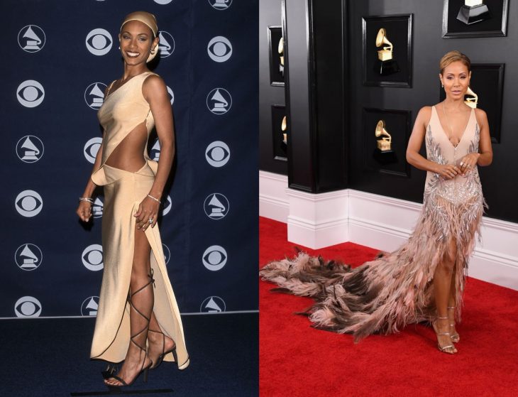 Cuánto cambiaron las celebridades en su primer y último Grammy, Jada Pinkett Smith