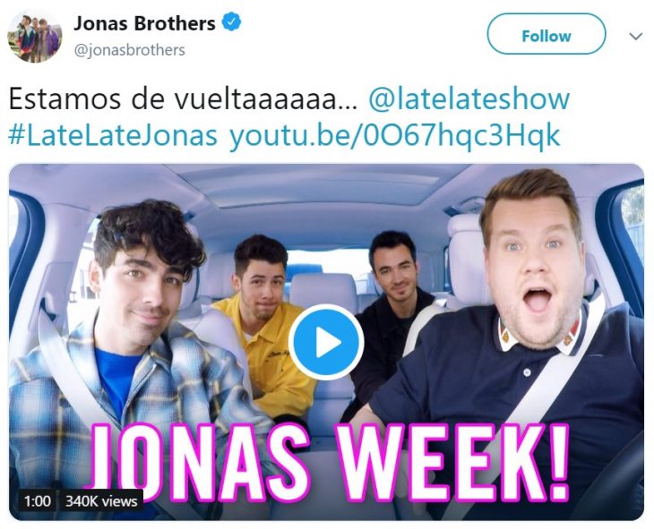 Los Jonas Brothers vuelven después de estar separados por seis años