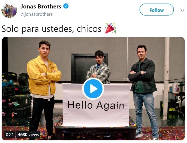 Los Jonas Brothers vuelven después de estar separados por seis años