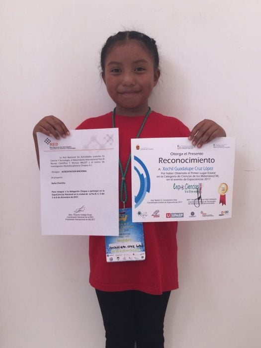 Niña mexicana de ocho años gana el premio de Ciencias Nucleares otorgado por la UNAM