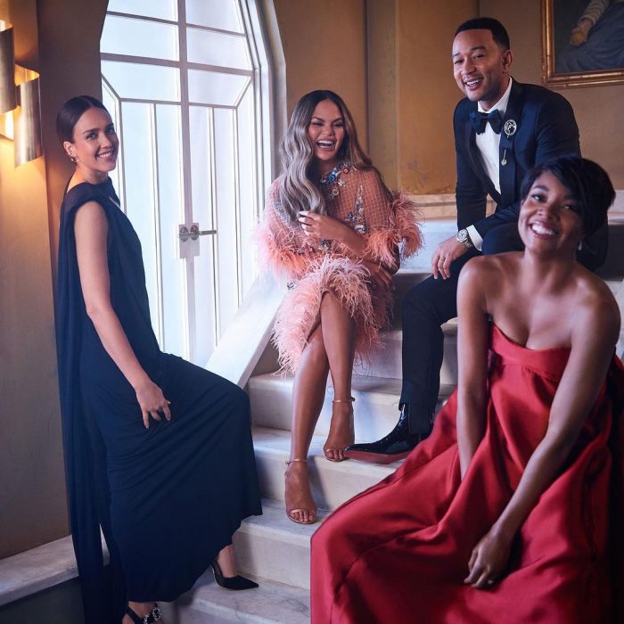 Famosos en los Oscar 2019 fotografiados por Vanity Fair, Jessica Alba, Chrissy Teigen, John Legend y Gabrielle Union