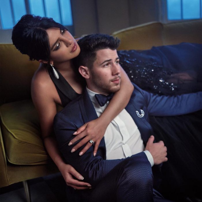 Famosos en los Oscar 2019 fotografiados por Vanity Fair, Nick Jonas y Priyanka Chopra