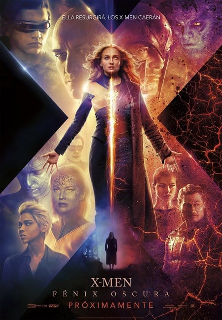 Poster oficial de la película X-Men fénix oscura 