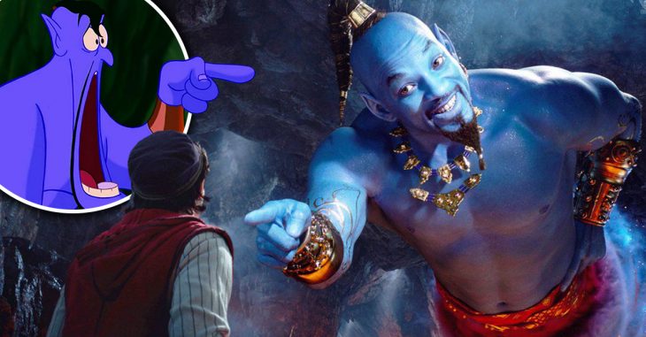 Disney acaba de revelar un pequeño trailer de Aladdin y ¡el genio sí es azul!