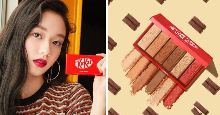 Marca de maquillaje saca al mercado línea de sombras inspirada en Kit Kat