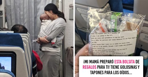 Regala caramelos y tapones de oídos en caso de que su bebé llore durante el vuelo de 10 horas