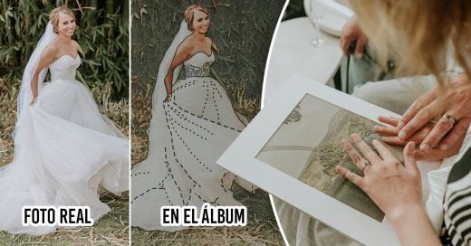 Fotógrafo ayuda a novia invidente a ver sus fotos de boda