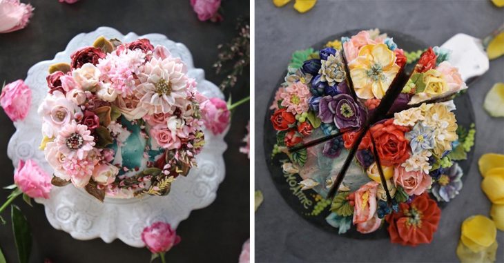 Esta repostera hornea bonitos pasteles florales que no te querrás comer