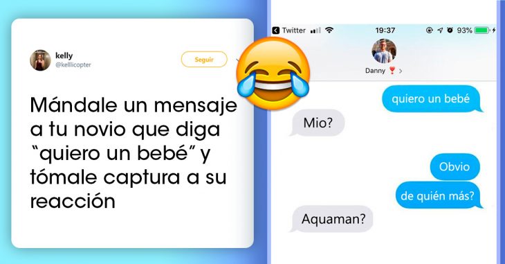 Chicas mandan mensajes a sus parejas diciéndoles que quieren tener un bebé y estas son sus respuestas