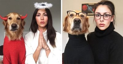 Fotógrafa crea la galería de imágenes más divertida con su perro