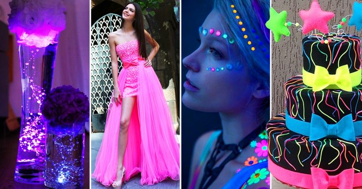 15 Luminosas ideas para una fiesta de VX años con toques neón