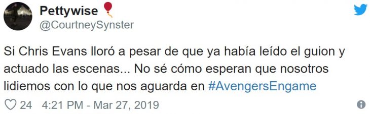 Fans en Twitter reaccionan a las bromas de Chris Evans sobre la muerte de Steve Rogers, alias Capitán América, en Avengers: Endgame