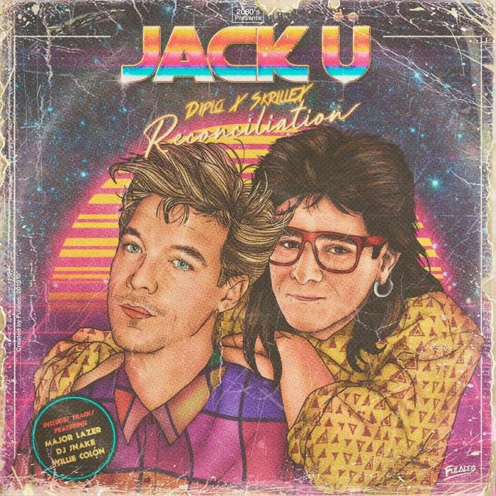 Ilustración estilo años 80 de Jack U