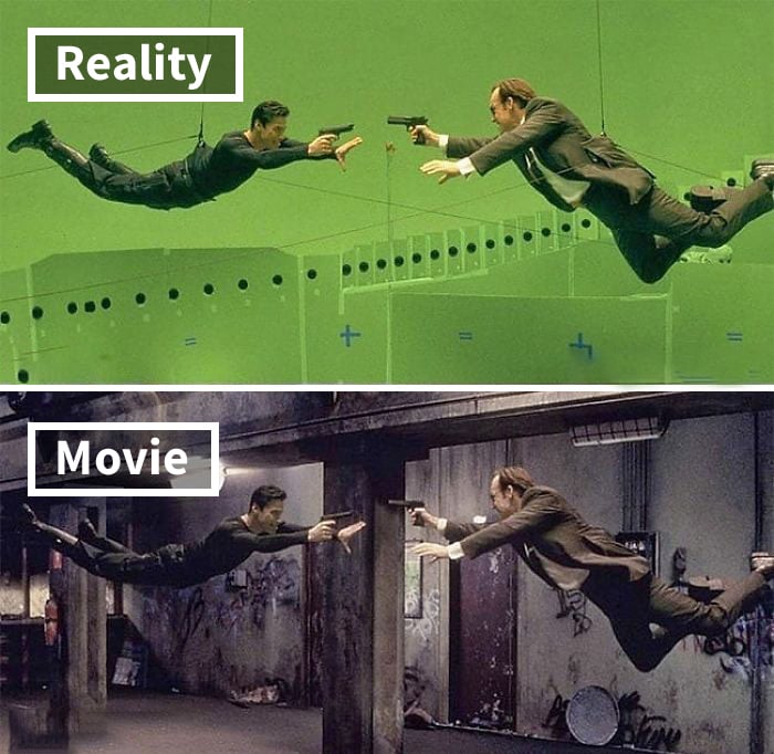 Escena de la película Matrix