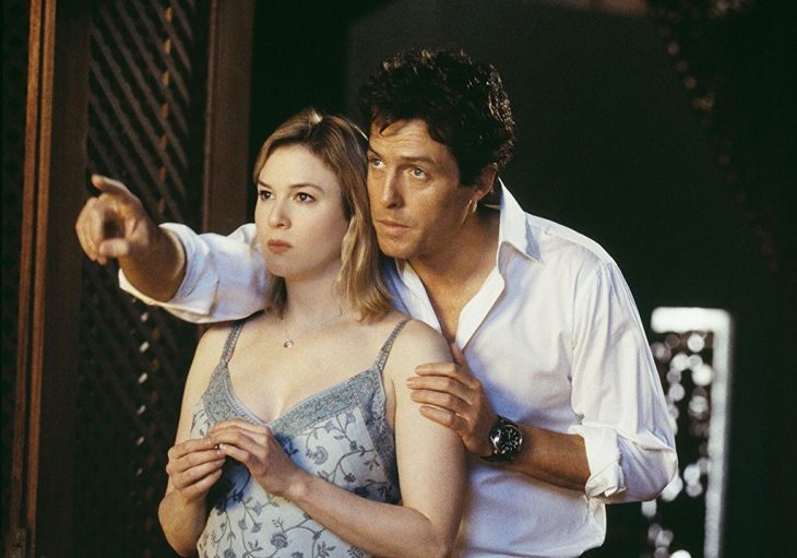 Escena Hugh Grant y Renné Zellweger de la película El diario de Bridget Jones 