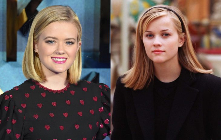 Ava Elizabeth Phillippe y Reese Witherspoon joven, famosos jóvenes