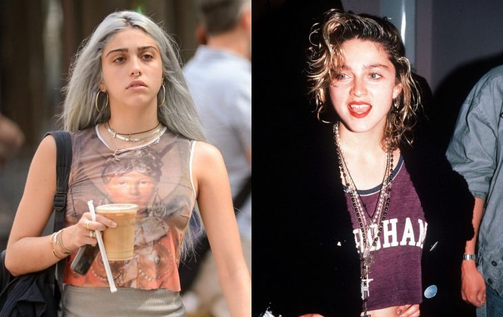 Lourdes Leon y Madonna joven, famosos jóvenes