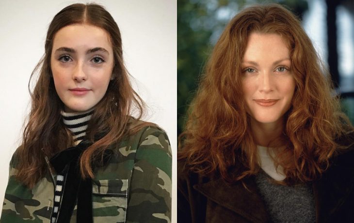 Liv Freundlich y Julianne Moore, famosos jóvenes