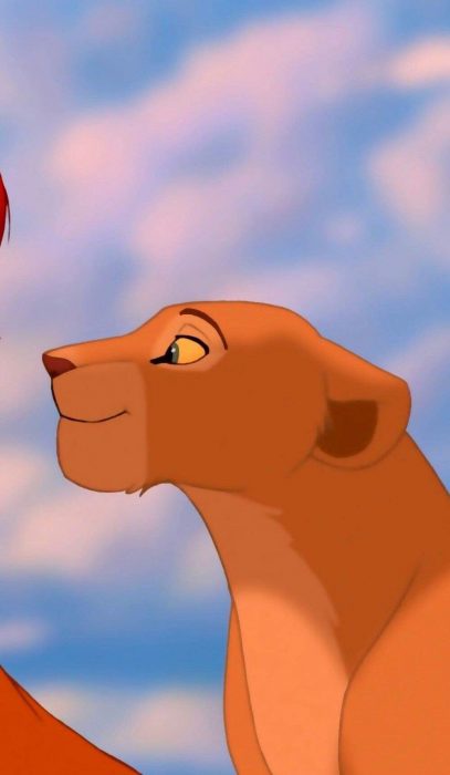 Fondo de pantalla para celular del personaje de Nala del Rey León