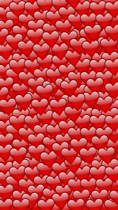 Fondos de pantalla para celular, wallpaper de emojis de corazones amontonados