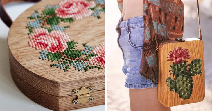 Bolsos de madera bordada que no pueden faltar en tu guardarropa