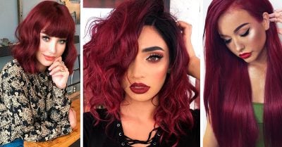 15 Ideas de looks en tono borgoña para renovar tu melena