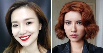 Utiliza maquillaje para transformarse en iconos pop; el resultado es una obra de arte