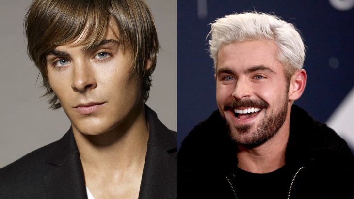 Zac Efron cuando era joven vs actualmente 