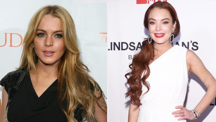 Lindsey lohan cuando era joven vs actualmente 