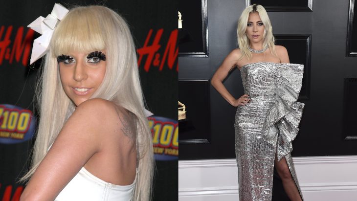 Lady gaga cuando era joven vs actualmente 