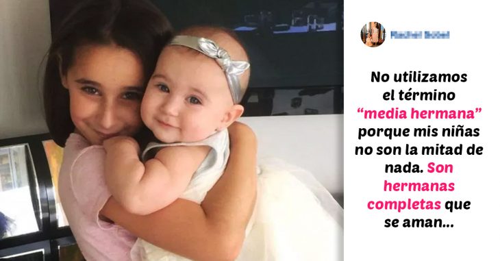 Madre pide a las personas que dejen de llamar medias hermanas a sus hijas