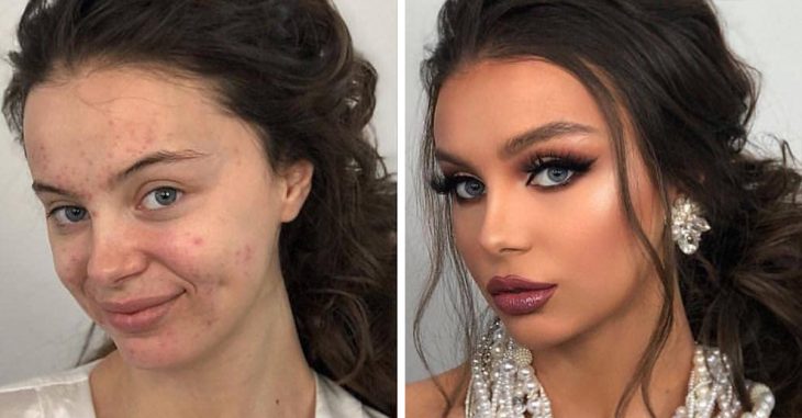 11 Novias antes y después del maquillaje