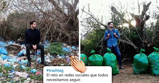 Jóvenes recogen basura gracias al nuevo reto viral: #TrashChallenge