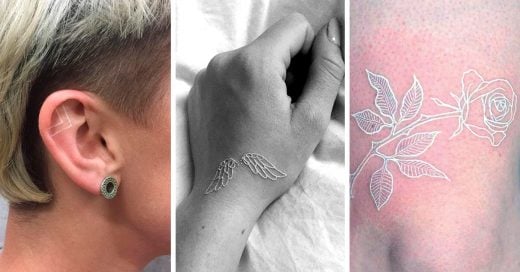 15 Tatuajes con tinta blanca que son una nueva y original opción