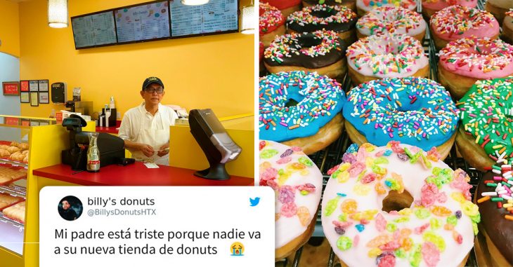 Nadie iba a la tienda de donas de su padre; después de unas horas todo se había agotado