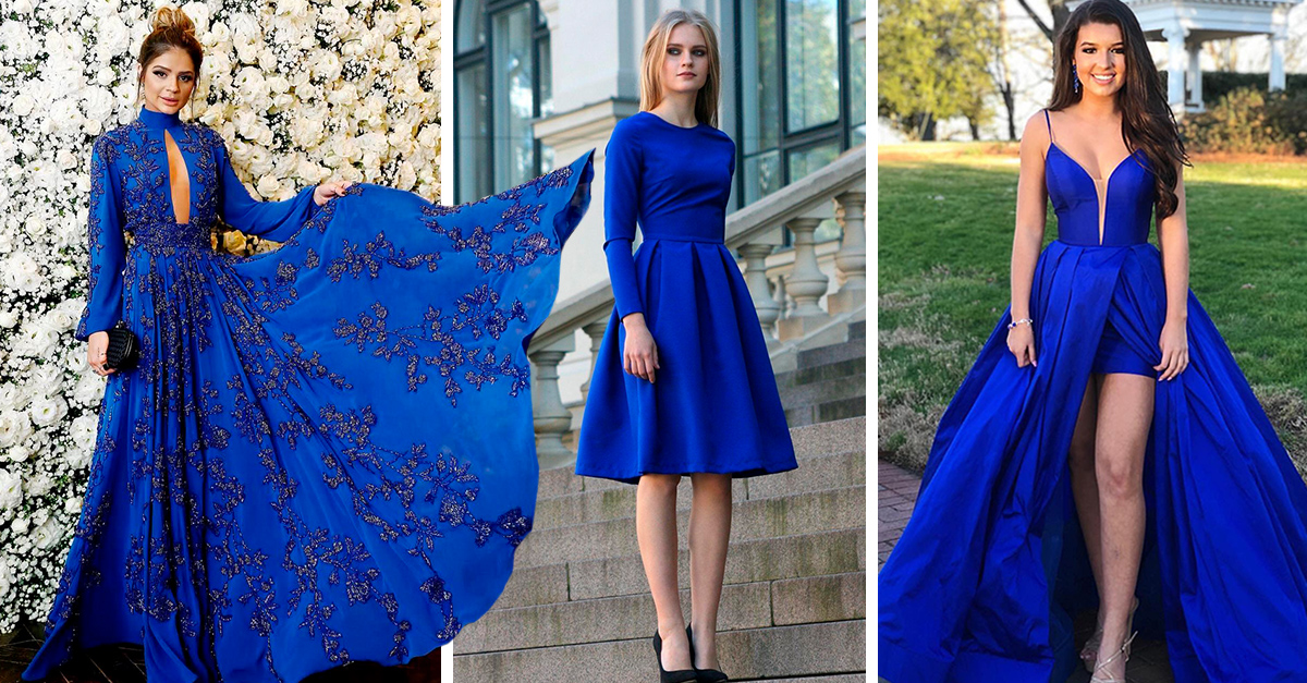 Camello obturador Sui Bonitos y elegantes vestidos azul royal para tu graduación