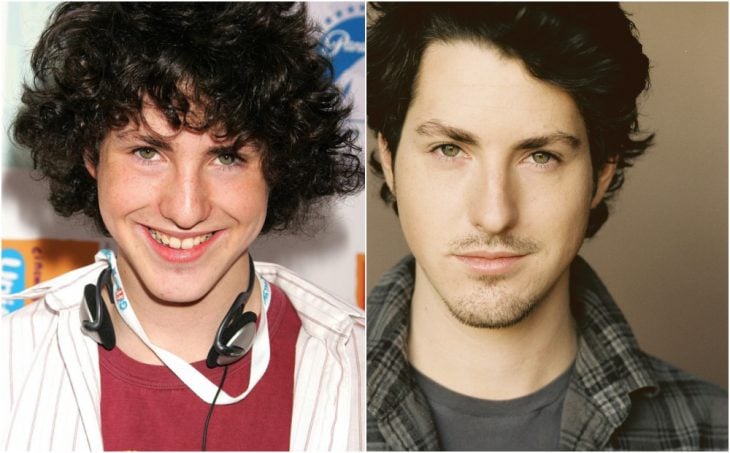 Sean Flynn antes y después, sonriendo al ser fotografiado en la serie Zoey 101