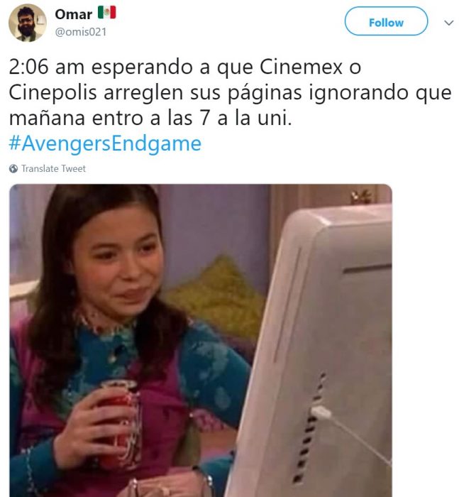 Memes de Cinépolis y Cinemex en Twitter sobre preventa de boletos para Avengers: endgame, meme de Megan de Drake y Josh