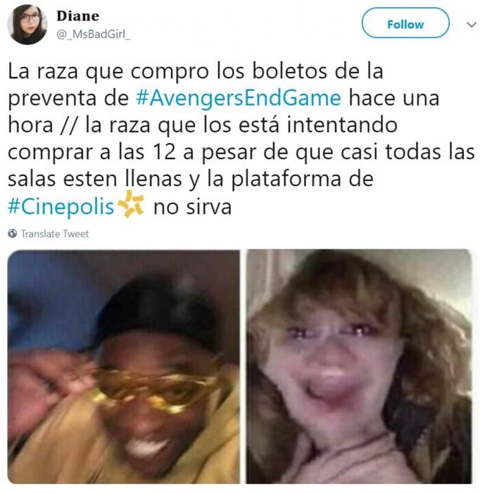 Memes de Cinépolis y Cinemex en Twitter sobre preventa de boletos para Avengers: endgame
