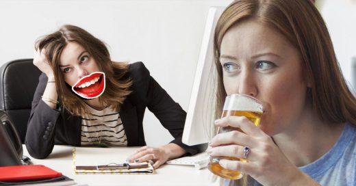 Portada Fingir una sonrisa en el trabajo conlleva a problemas de alcoholismo