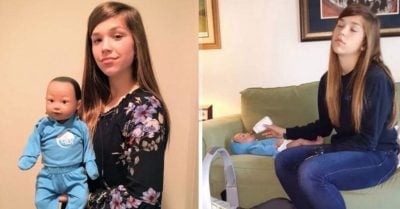 Debía cuidar a un bebé robot como tarea escolar… y no pudo