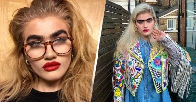 Modelo británica recibe amenazas solo por su uniceja